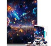 Puzzle da 1000 pezzi "Universo colorato", gioco stimolante e gioco per famiglie, ideale come regalo per tutta la famiglia, 50x75cm