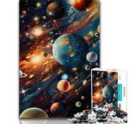 Puzzle da 1000 pezzi "Universo colorato", gioco stimolante e gioco per famiglie, ideale come regalo per tutta la famiglia, 50x75cm