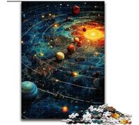 Puzzle da 1000 pezzi, Universo colorato, in cartone, rompicapo fai da te, perfetto gioco per famiglie o regalo decorativo, 1000 pezzi(26x38cm)