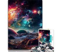 Puzzle da 1000 pezzi "Universo colorato" per adolescenti, aiuta il cervello ad allenarsi, giocattoli avvincenti per coltivare la pazienza, gioco di sfida unico (38x26cm)