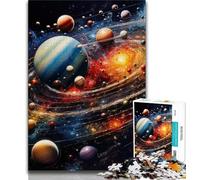 Puzzle da 1000 pezzi "Universo colorato" per adolescenti, giocattoli, giochi educativi, antistress, lista dei desideri con Babbo Natale, 50x75cm