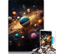 Puzzle da 1000 pezzi "Universo colorato" per adulti e adolescenti, aiuta il cervello a esercitare i giocattoli avvincenti per coltivare la pazienza, ottimo regalo (38x26cm)