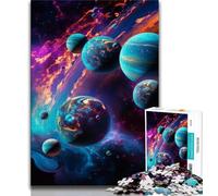 Puzzle da 1000 pezzi "Universo colorato" per adulti e adolescenti, giocattoli avvincenti per la decorazione della casa, stimola l'intelligenza cerebrale (38x26cm)