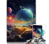 Puzzle da 1000 pezzi "Universo colorato" per adulti e adolescenti, gioco stimolante, ideale come regalo per tutta la famiglia, 50x75cm