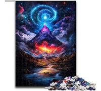 Puzzle da 1000 pezzi "Universo Montagna innevata", 50x75cm, rompicapo fai da te stimolante, gioco perfetto per famiglie o regalo decorativo