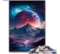 Puzzle da 1000 pezzi Universo Pianeta in legno, ideale per decorare casa e ufficio, regalo perfetto per compleanno 50x75cm, attività per adulti e famiglie, regalo fai da te per la casa