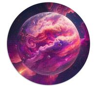 Puzzle da 1000 pezzi Universo Pianeta Paesaggio Puzzle rotondi da 1000 pezzi per adulti per arredamento casa, allenamento del cervello e regali per le feste 67,5x67,5 cm