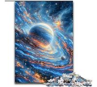 Puzzle da 1000 pezzi Universo Pianeta Puzzle in legno 50X75CM Decorazione per la casa colorata e gioco interattivo per famiglie