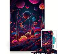 Puzzle da 1000 pezzi "Universo Psichedelico" per adolescenti, ideale per stimolare la memoria, ridurre lo stress e creare un'atmosfera rilassante e artistica (38x52cm)