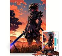 Puzzle da 1000 pezzi "Unleashed Ninja Samurai" un divertente esercizio di allenamento mentale,incastro perfetto senza spazi vuoti,attività ideale per rafforzare i legami familiari (38x52cm)