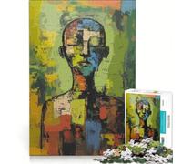 Puzzle da 1000 pezzi Uomo assorto nei suoi pensieri gioco educativo antistress compleanno e Natale 38x26cm