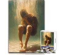 Puzzle da 1000 pezzi Uomo sott'acqua Ottimo per momenti di relax in casa, durevole, di precisione, con incastro, dimensioni 50x75cm