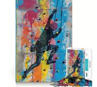 Puzzle da 1000 pezzi Urban Wall Climb per adolescenti,divertente gioco di memoria,incastro perfetto,senza spazi vuoti,attività serale per tutta la famiglia (38x26cm)