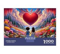 Puzzle Da 1000 Pezzi - Valentine's Day Fantasy Garden Puzzle Gioco Rompicapo Decorazione Da Parete Offerta Come Regalo Per Tutta La Famiglia 38x26cm/1000pcs