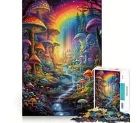 Puzzle da 1000 pezzi "Valle dei Funghi" per adulti, gioco di logica e rilassamento, bordi affilati, regalo di alta qualità (50x75cm)