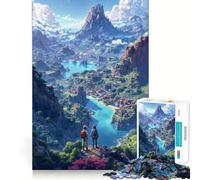 Puzzle da 1000 pezzi "Valle Mistica" per adulti, gioco di logica, rilassante e divertente, ideale come regalo di Babbo Natale (38x26cm)