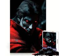 Puzzle da 1000 pezzi "Vampiro dagli occhi rossi" per adolescenti, ideale per la concentrazione, un piacevole diversivo, perfetto come regalo di Natale (38x52cm)