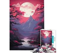 Puzzle da 1000 pezzi Vaporwave giapponese poster educativo sfida per l'intelligenza giocattolo avvincente regalo di Babbo Natale segreto regalo di compleanno (dimensioni 38x52cm)