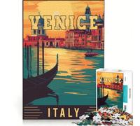 Puzzle da 1000 pezzi "Venezia in Italia", decorazione da parete, stimolante da completare, ideale per rafforzare l'amore tra le coppie 38x26cm