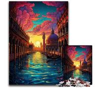 Puzzle da 1000 pezzi Venezia Italia per adulti Relax & Challenge Colorato arredamento per la casa Arte amici 1000 pezzi (38x26 cm)