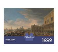 Puzzle Da 1000 Pezzi Venice Piazza San Marco Painting Puzzle Per Adulti Gioco Per Famiglie Decorazione Perfetta Regali Unici Per Compleanno E Natale 52x38cm/1000pcs