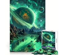Puzzle da 1000 pezzi "Verdant Ring Serenade" per adulti, stimolante per la mente, facile da usare, incastro perfetto, regalo festivo (38x52cm)