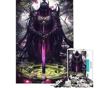 Puzzle da 1000 pezzi verde magico samurai che aiuta ad allenare la mente antistress gioco pratico adatto a persone dai 14 anni in su (38x52cm)