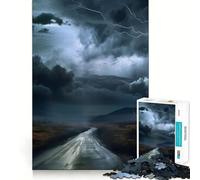Puzzle da 1000 pezzi "Verso la tempesta" con bordi sottili, gioco di abilità per la mente, rilassante, regalo di Natale (50x75cm)