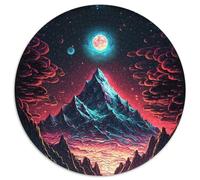 Puzzle da 1000 pezzi "Vetta di montagna mistica", in cartone, per adolescenti e ragazzi, ideale come regalo di compleanno e di festa, 67,5x67,5 cm.