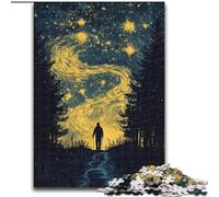 Puzzle da 1000 pezzi "Viaggiatore nel cielo notturno", puzzle da 1000 pezzi per adulti, rompicapo stimolante per adolescenti, perfetto come decorazione per la casa o come regalo (dimensioni 50x75cm)