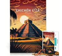 Puzzle da 1000 pezzi Viaggio a Cichen Incastro perfetto Arte Stimolante per la mente Gioco per il riposo Decorazione natalizia da parete (50x75cm)