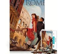 Puzzle da 1000 pezzi "Viaggio a Roma" con bordi lisci, gioco divertente e stimolante, ideale per momenti di relax e come regalo di compleanno (38x26cm)