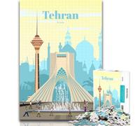 Puzzle da 1000 pezzi Viaggio a Teheran Puzzle da 1000 pezzi per adulti e adolescenti, per età 14+ Gioco impossibile Il miglior regalo per adulti e adolescenti 75x50cm