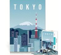 Puzzle da 1000 pezzi Viaggio a Tokyo, taglio preciso, decorazione, logica, pensiero, gioco rilassante, regalo di Natale (38x26cm)