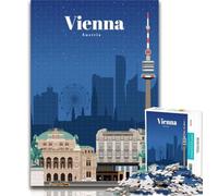 Puzzle da 1000 pezzi Viaggio a Vienna Puzzle per adulti 1000 pezzi, giocattoli giochi educativi antistress lista dei desideri con Babbo Natale 26x38cm