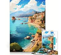 Puzzle da 1000 pezzi "Viaggio ad Antalya", pezzi ben definiti, gioco per lo sviluppo delle capacità cognitive, divertimento e tranquillità, decorazione natalizia (38x26cm)