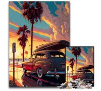 Puzzle da 1000 pezzi Viaggio alle Hawaii, puzzle in cartone, relax e sfida, arte decorativa colorata per la casa, amici, 26x38cm/10,23x14,96 pollici