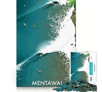 Puzzle da 1000 pezzi "Viaggio alle Mentawai", pezzi ben definiti, gioco per lo sviluppo delle capacità cognitive, divertimento e relax, decorazione natalizia (50x75cm)