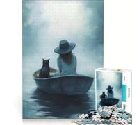 Puzzle da 1000 pezzi "Viaggio nel mistero" gioco educativo rilassante e stimolante per la mente ideale come decorazione da scrivania 38x26cm