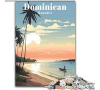 Puzzle da 1000 pezzi Viaggio nella Repubblica Dominicana, per bambini dai 14 anni in su Ogni pezzo è unico Gioco divertente e stimolante per tutta la famiglia Ottimo regalo Dimensioni: 26x38cm