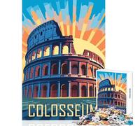 Puzzle da 1000 pezzi "Viaggio nell'antica Roma" giocattolo decorazione da parete regalo per compleanni gioco educativo allena il cervello e le mani dimensioni 38x26cm
