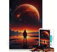 Puzzle da 1000 pezzi "Viaggio nell'Universo" per adulti,gioco divertente e di memoria,facile da assemblare,incastro sicuro,attività serale per tutta la famiglia (50x75cm)