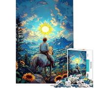 Puzzle da 1000 pezzi Viaggio verso il Sole Gioco antistress per adulti migliora la memoria ideale come regalo per tutta la famiglia (dimensioni 38x52cm)