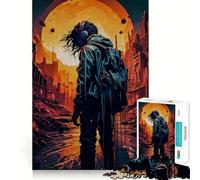 Puzzle da 1000 pezzi "Viandante post-apocalittico" per adolescenti, gioco di logica e abilità, rilassante, con tagli precisi, regalo di Natale (50x75cm)