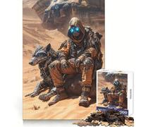 Puzzle da 1000 pezzi "Viandante post-apocalittico" per adulti, migliora la memoria, allevia l'ansia, con bordi netti, decorazione da parete (38x52cm)