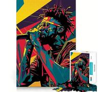 Puzzle da 1000 pezzi Vibrant Rap Performance AR per adulti,gioco di abilità mentale,taglio laser per un incastro perfetto,attività gratificante per i giorni di pioggia (38x52cm)