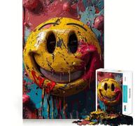 Puzzle da 1000 pezzi "Vibrant Smiles Crazy Vibes" per adolescenti,divertente attività per lo sviluppo della mente,pezzi di dimensioni uniformi e precisi,ideale per un'attività di gruppo rilassante
