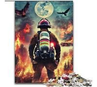 Puzzle da 1000 pezzi "Vigile del fuoco" per adolescenti, gioco stimolante, ideale come regalo per tutta la famiglia (50x75cm)