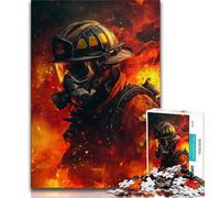 Puzzle da 1000 pezzi "Vigile del fuoco" per adulti e ragazzi, giocattoli educativi per l'apprendimento, giochi per famiglie, regali e compleanni unici (50x75cm)