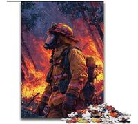 Puzzle da 1000 pezzi "Vigile del fuoco" per adulti e ragazzi, modello da assemblare, ideale come regalo per tutta la famiglia, adatto per bambini di età compresa tra 26 e 38cm